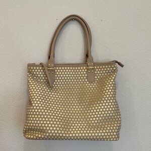 Charming Charlie Yellow and Tan Purse